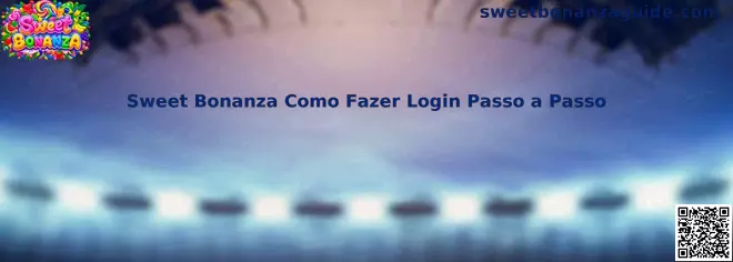 Guia visual sobre como fazer login para acessar Sweet Bonanza