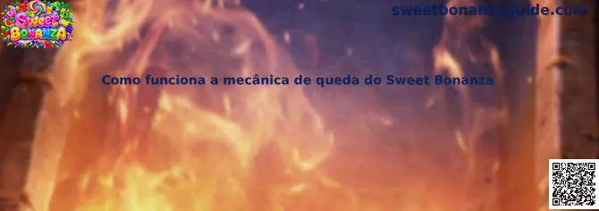 Ilustração sobre como funciona a mecânica de queda do Sweet Bonanza