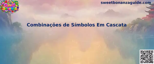 Ilustração sobre combinações de símbolos em cascata no Sweet Bonanza